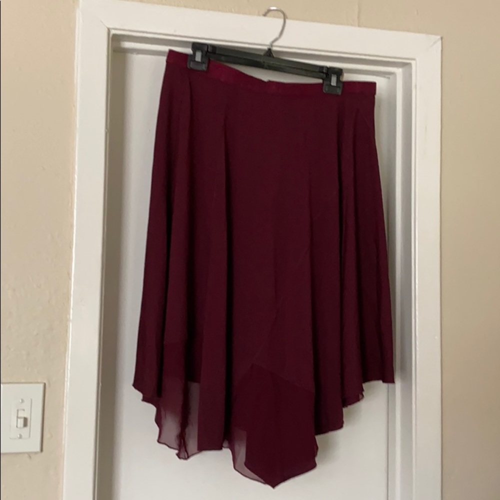 Banana Republic wine colored skirt. NWOT